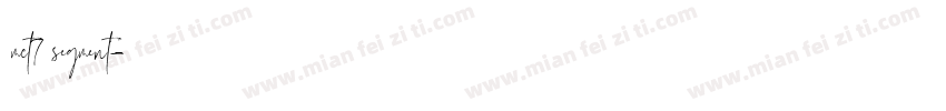 mct7 segment字体转换